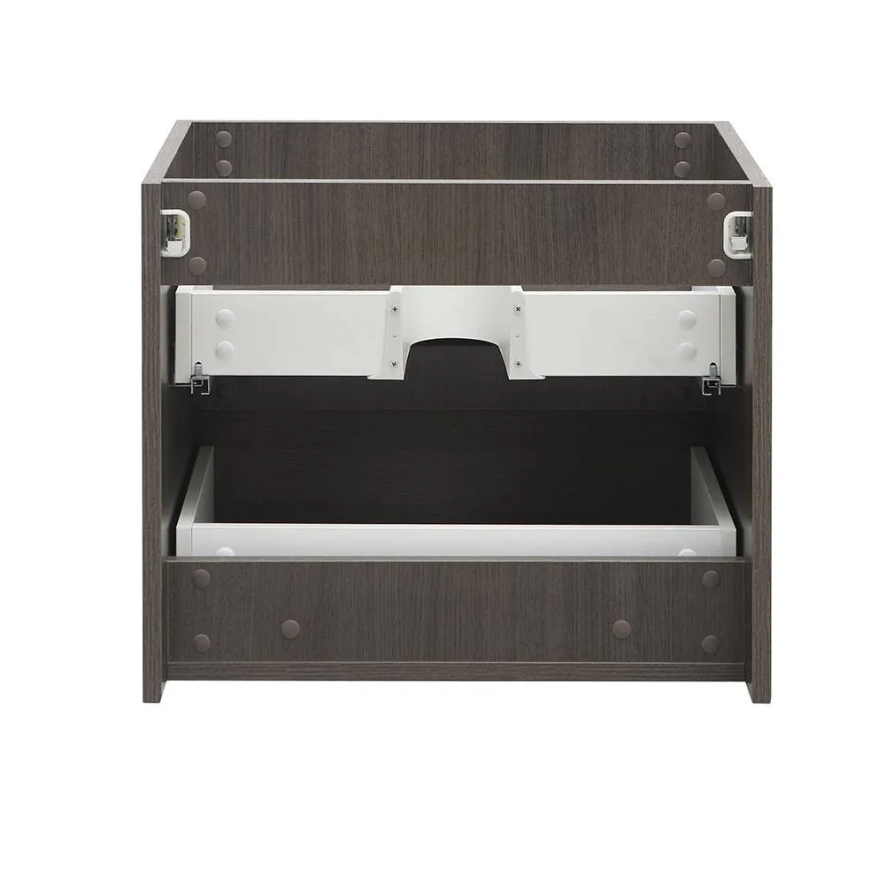 Fresca FCB8324GO Valencia 24" Gray Oak Wall Hung Modern Bathroom Cabinet