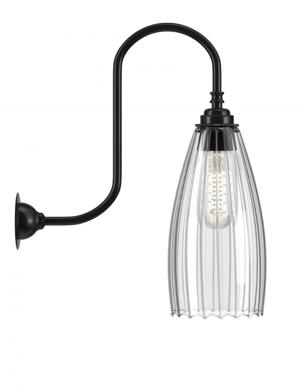 Fritz Fryer Upton Swan Neck Bathroom Wall Light
