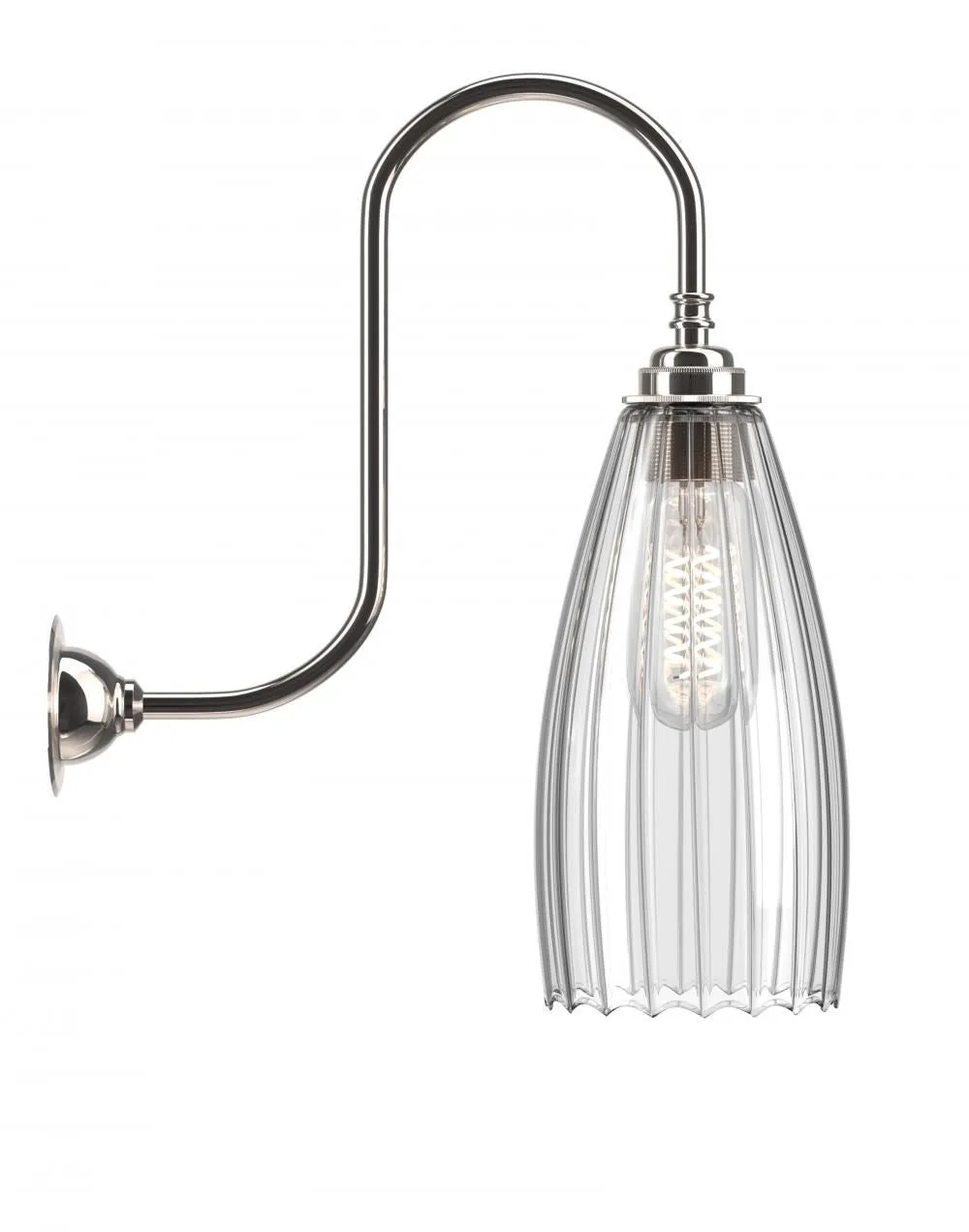 Fritz Fryer Upton Swan Neck Bathroom Wall Light