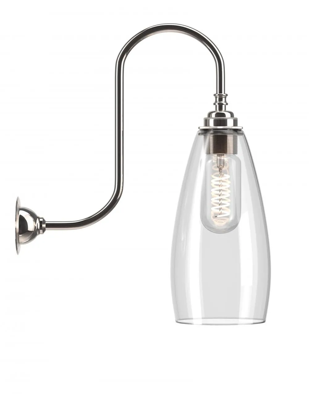 Fritz Fryer Upton Swan Neck Bathroom Wall Light