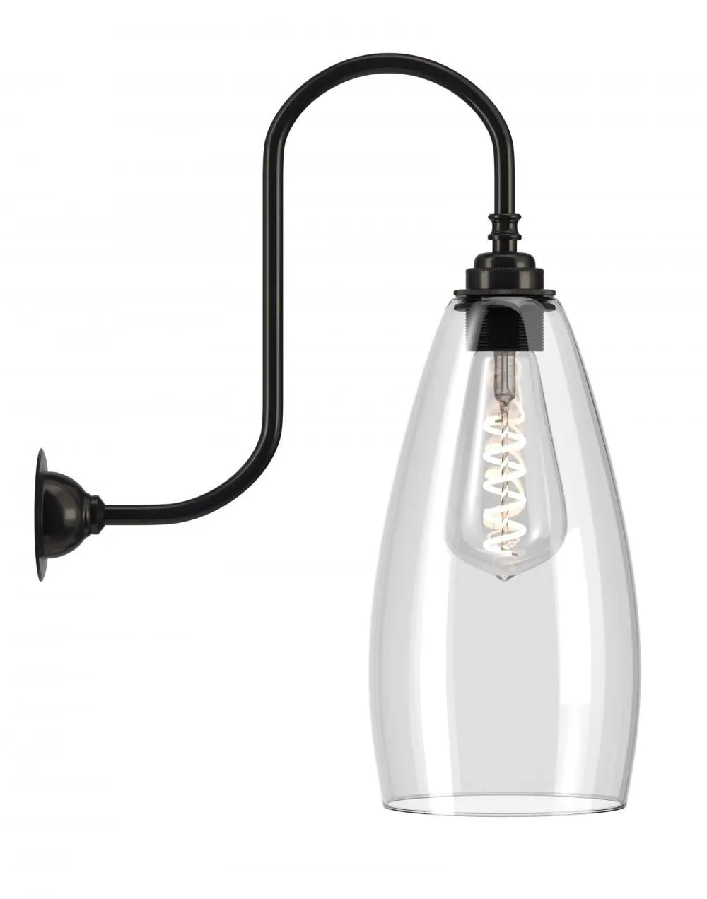 Fritz Fryer Upton Swan Neck Bathroom Wall Light