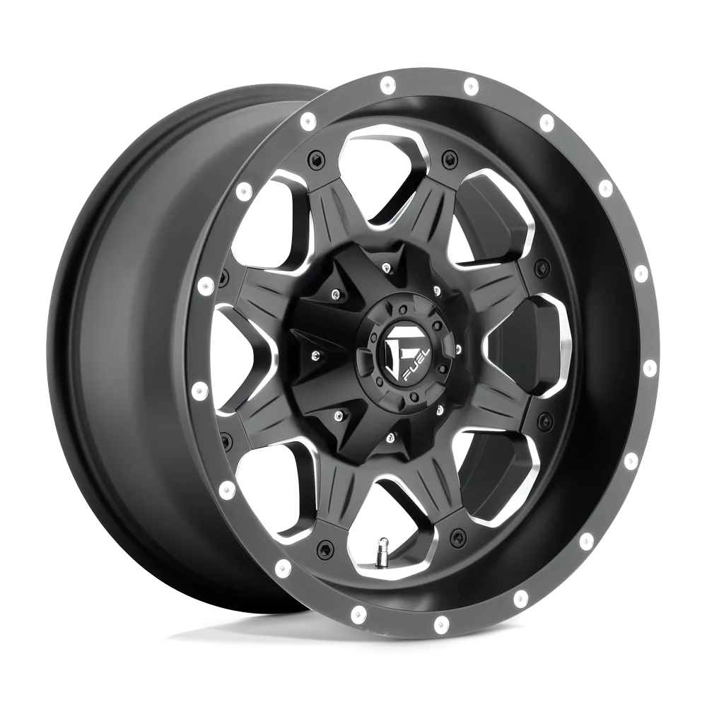 Fuel Boost Wheels Matte Black Milled D534 | 2023-2016 Toyota Tacoma / 2010  4Runner (Multiple Size Options)