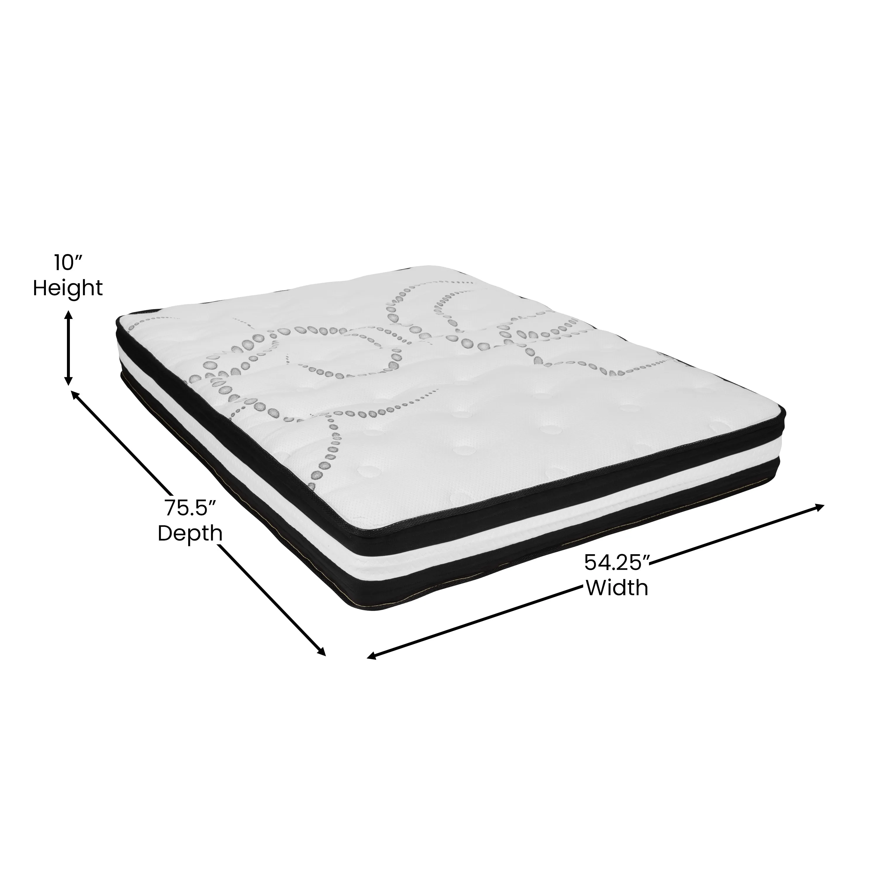 Full Platform Bed Set-Gray SL-BM10-10-GG