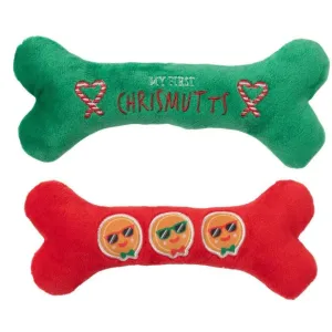 Fuzzyard | Merry Chrismutts-  2pk Bone Toy