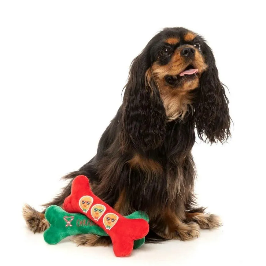 Fuzzyard | Merry Chrismutts-  2pk Bone Toy