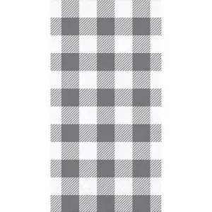 Gray and White Buffalo Check Guest Napkins 16ct 2ply