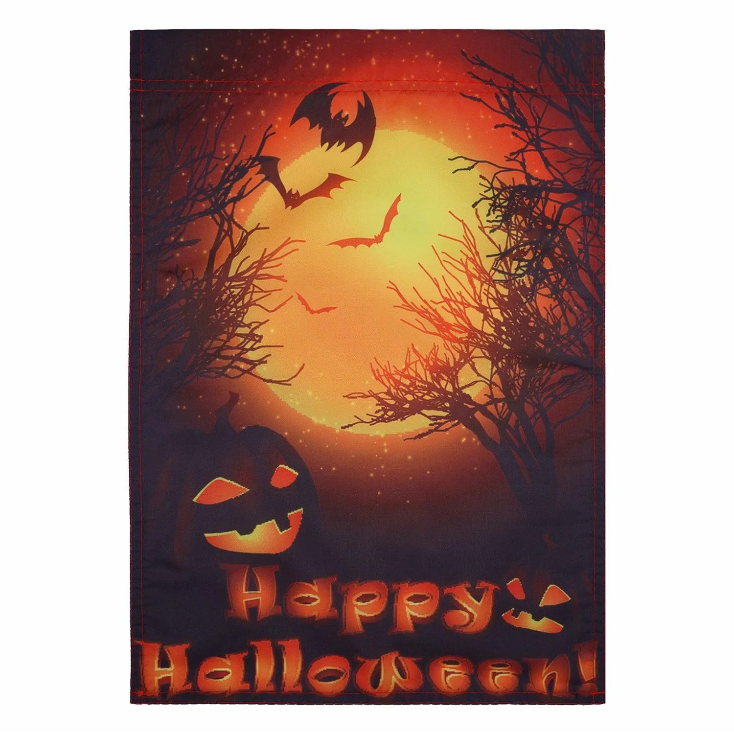 Jetlifee Halloween Full Moon Raven Garden Flag
