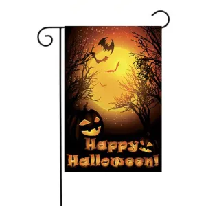 Jetlifee Halloween Full Moon Raven Garden Flag
