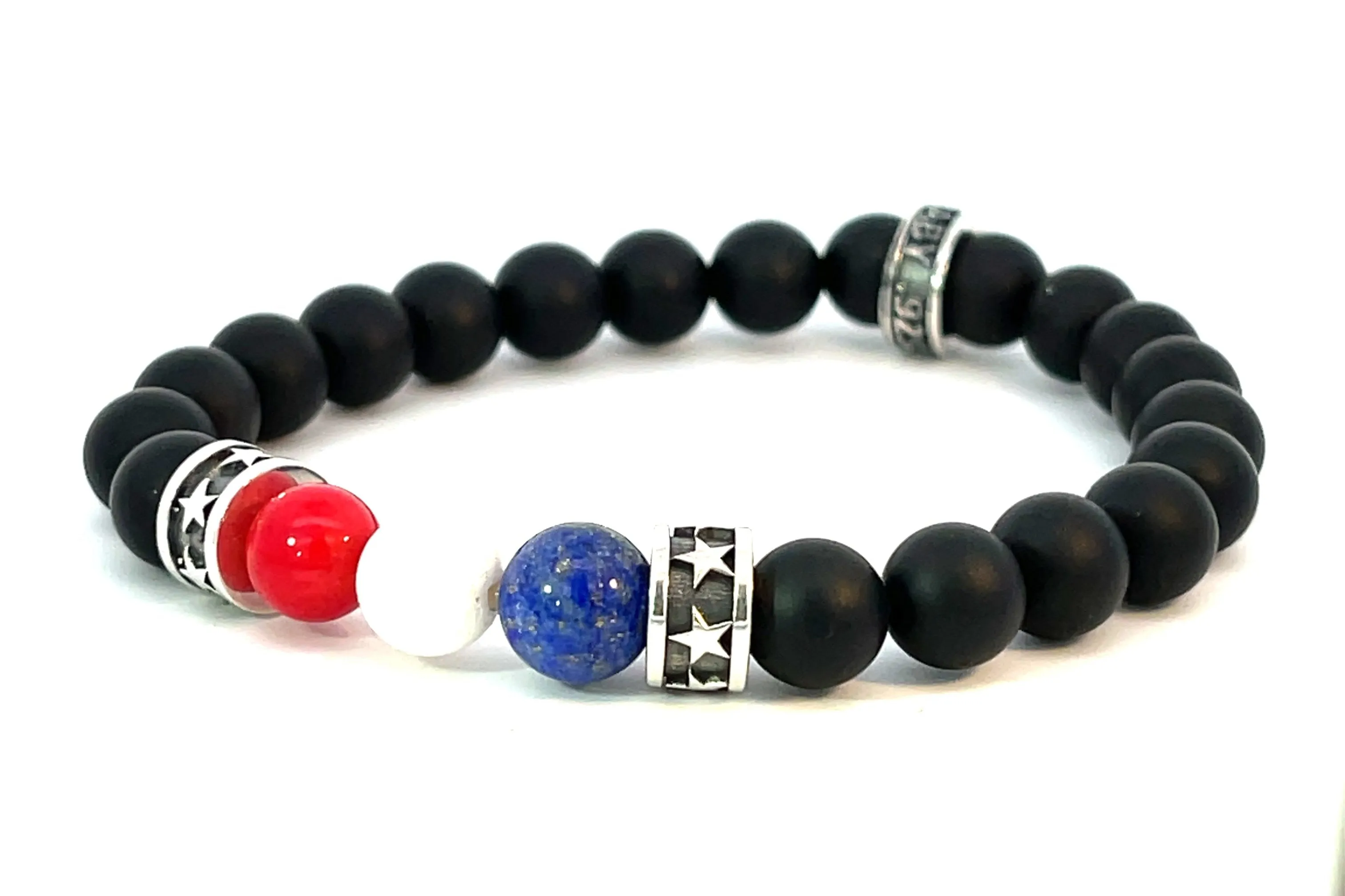 King Baby Black Matte Onyx Bead Bracelet