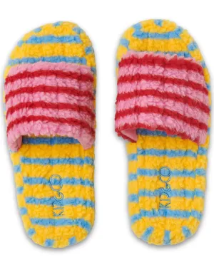 Kip & Co Hawaiian Dreams Quilted Sherpa Adult Slippers