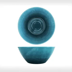 Light Blue Glazed Melamine Casablanca Bowl 24.5 x 10cm - Pack 1