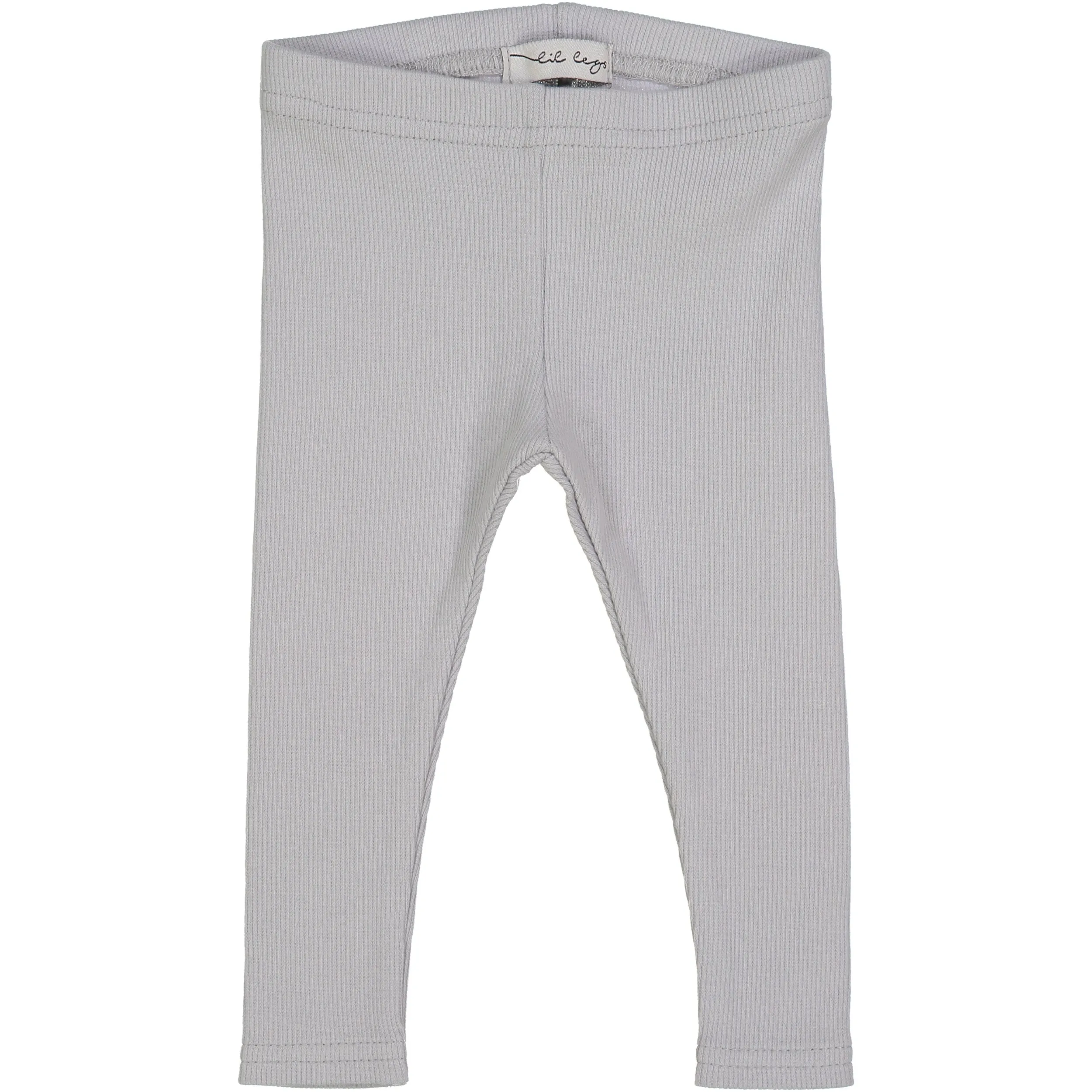 Lil Leggs Light Gray Ribbed Leggings