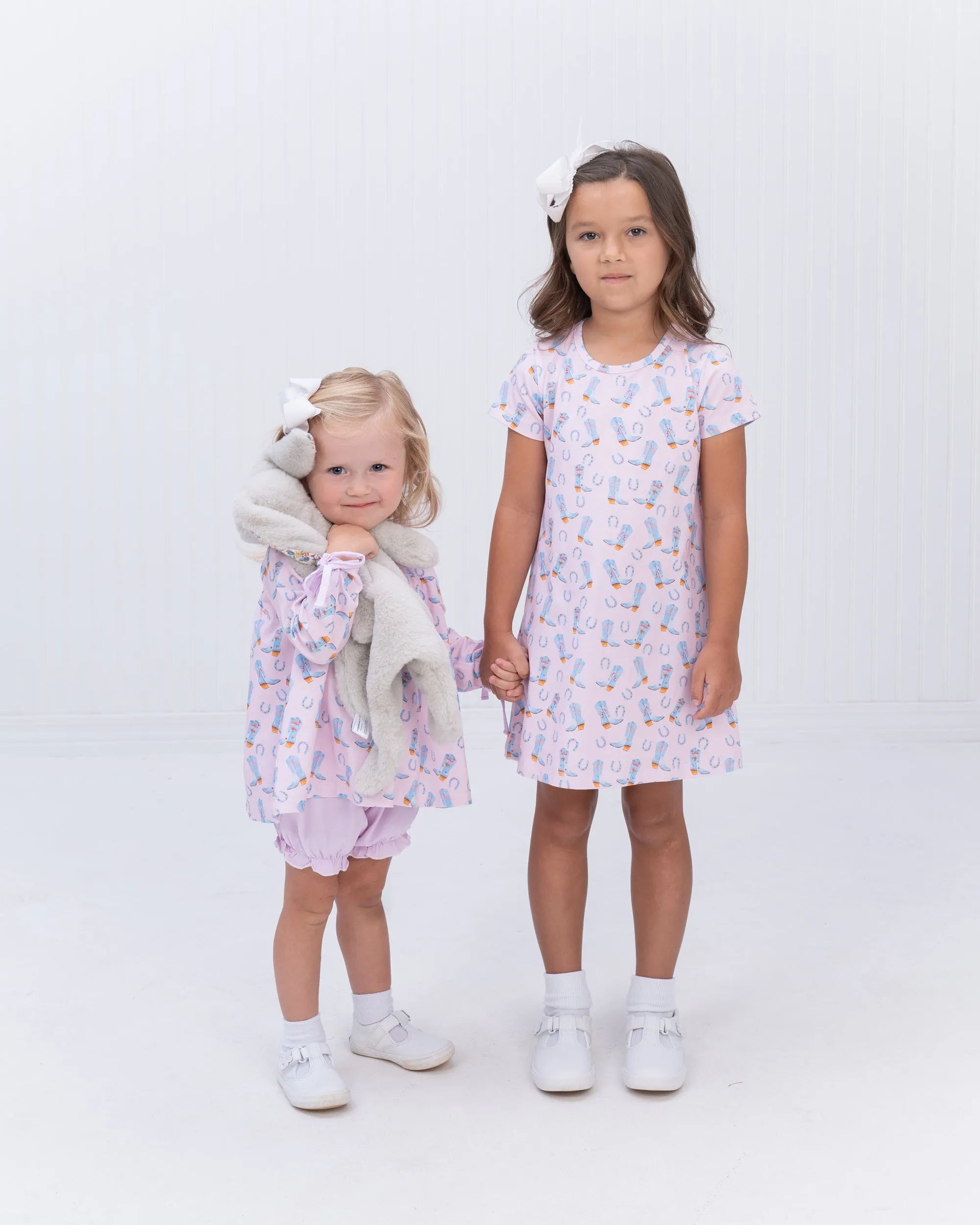 Mary Charlotte Pink Rodeo Bloomer Set