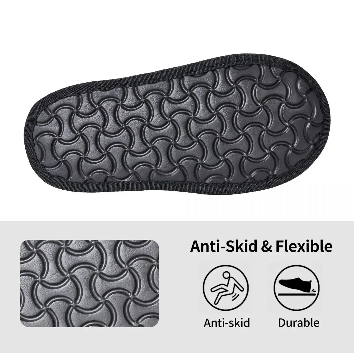 Master Mason Blue Lodge Slipper - Black & Gray
