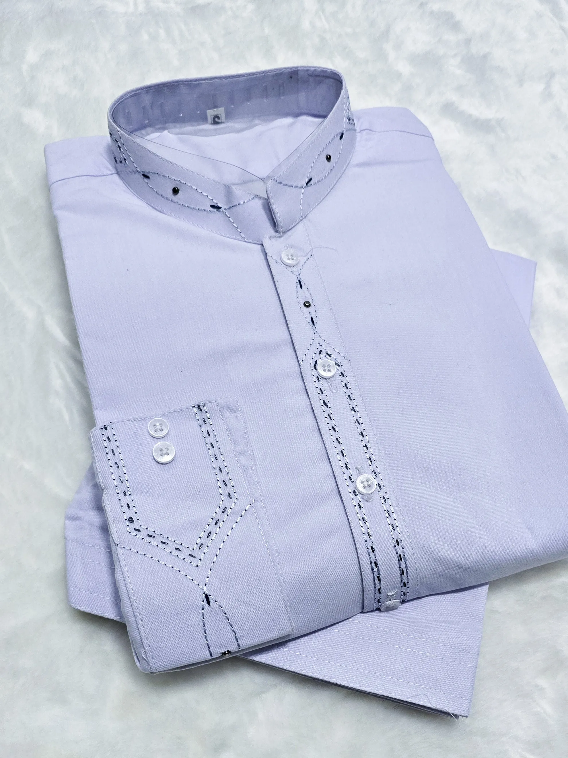 Mens Casual 2-Piece Kurta Shalwar - White