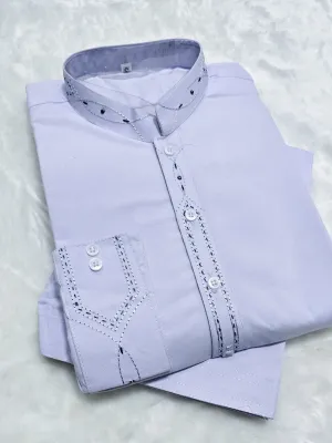Mens Casual 2-Piece Kurta Shalwar - White