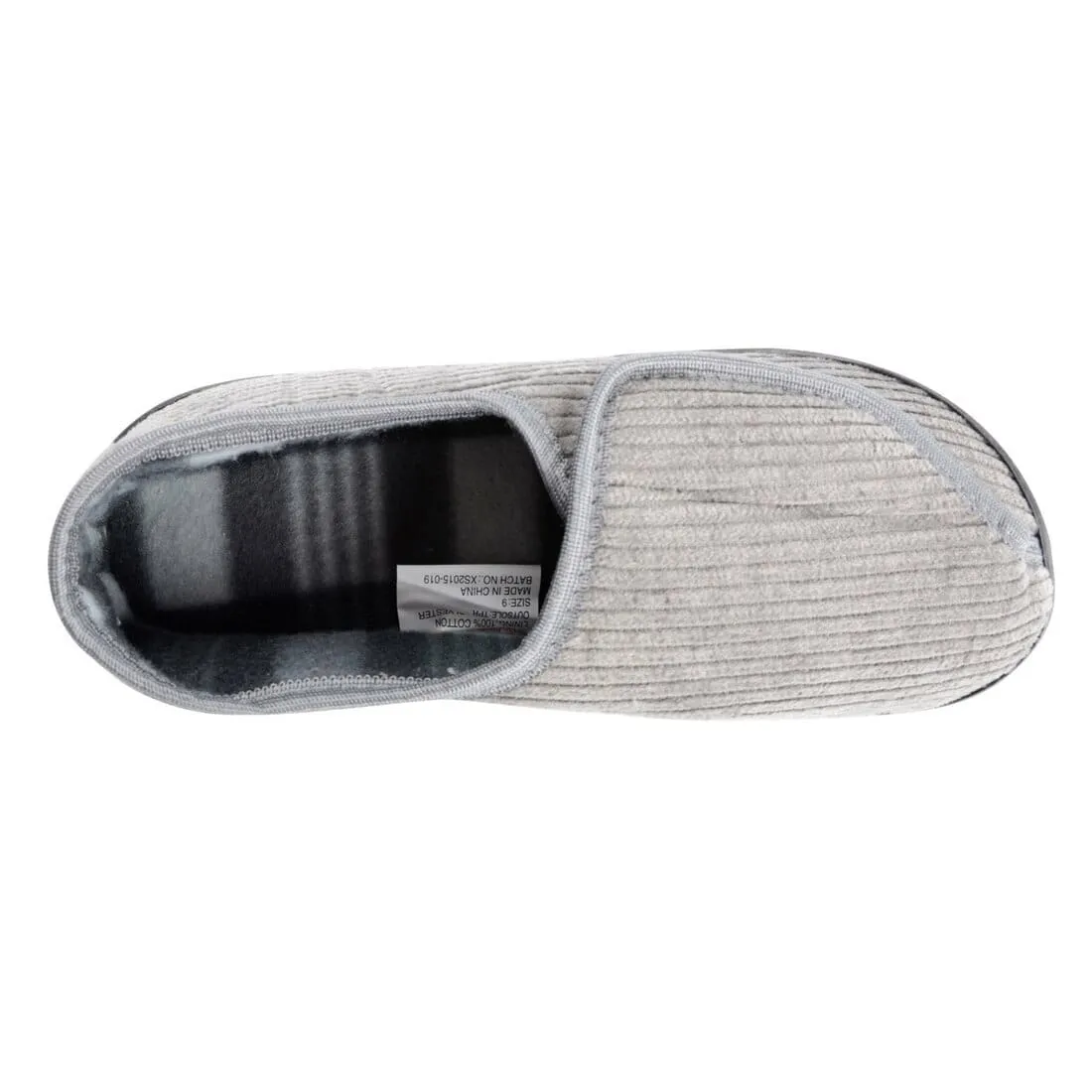 Mens Hook & Loop Fastening Redmond Slippers Non Slip Soles
