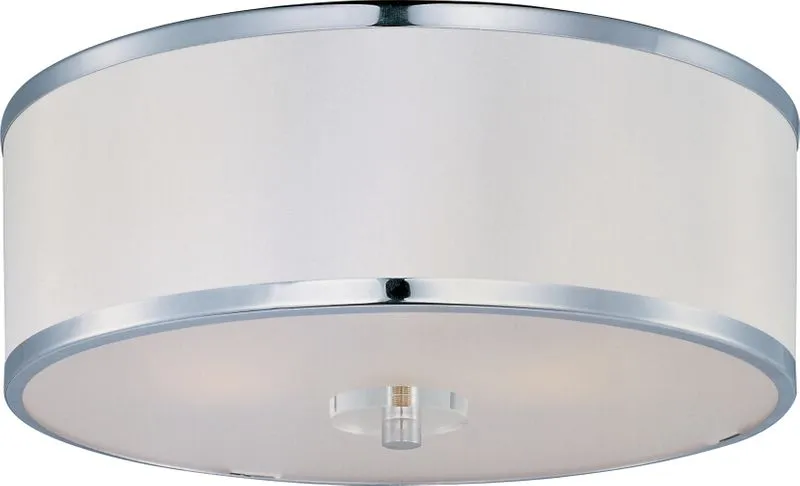 Metro 15.75" 3 Light Semi-Flush Mount in Polished Chrome