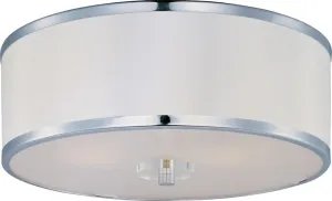 Metro 15.75" 3 Light Semi-Flush Mount in Polished Chrome