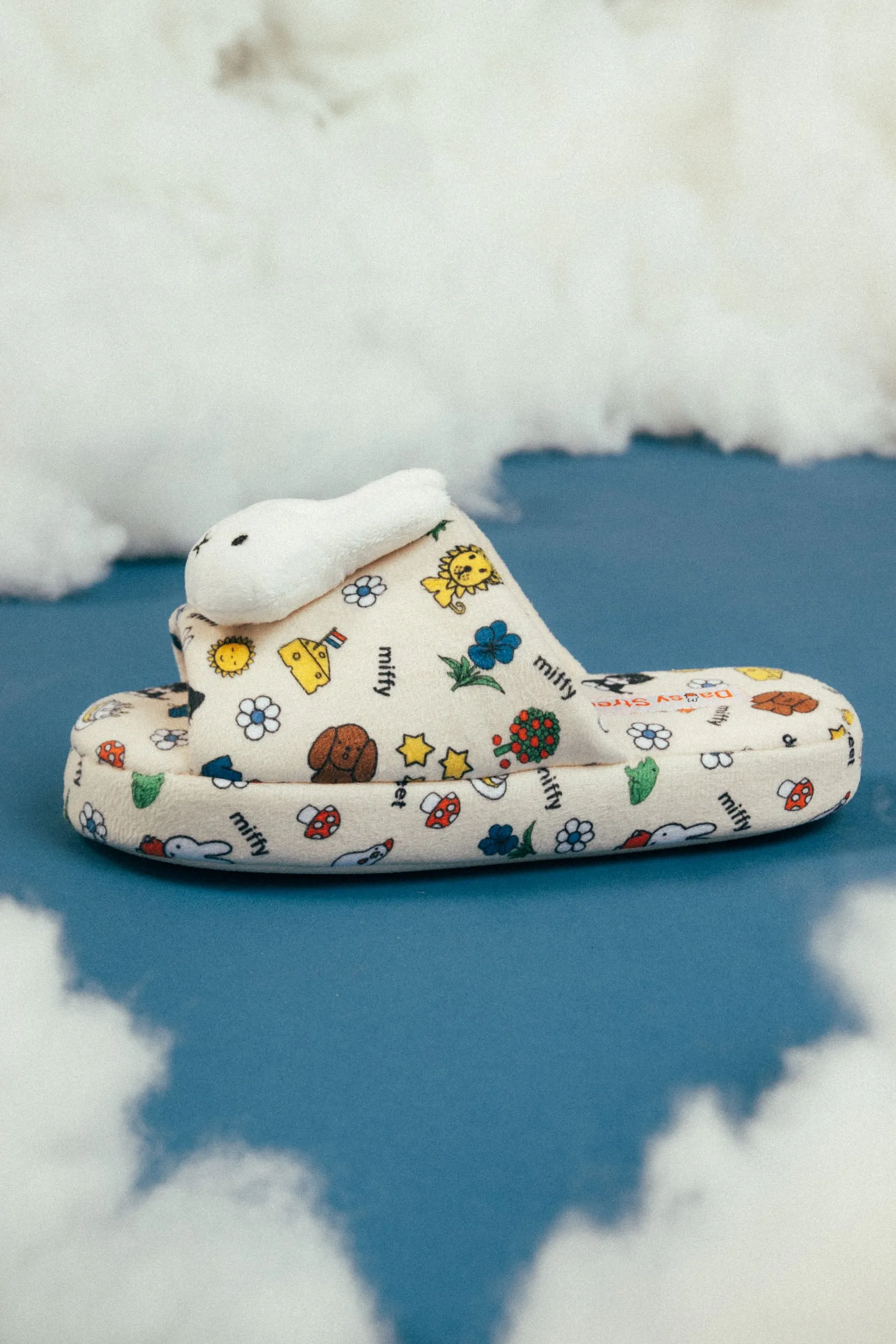 MIFFY X DAISY STREET SLIDE SLIPPERS WITH PLUSH MIFFY HEAD