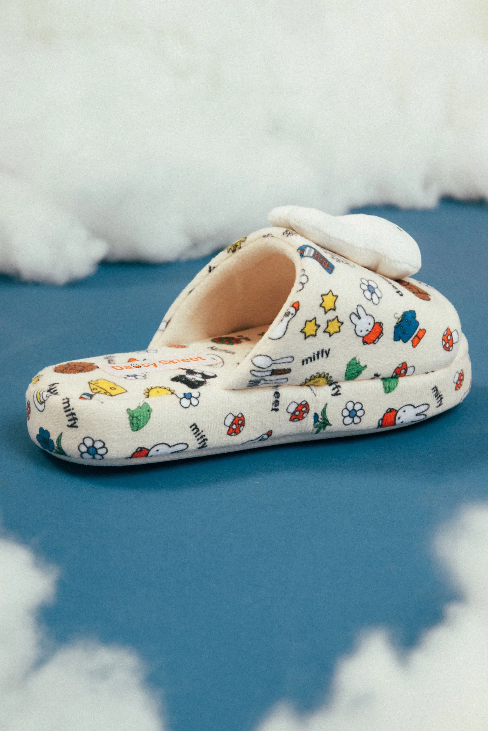 MIFFY X DAISY STREET SLIDE SLIPPERS WITH PLUSH MIFFY HEAD