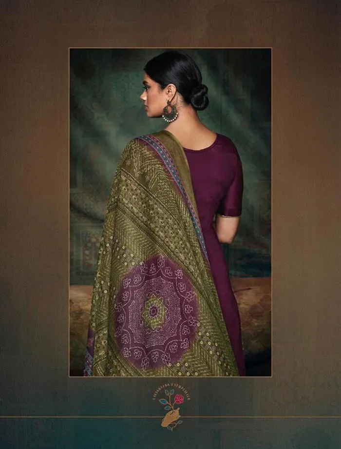 Mumtaz Arts Pink Unstitched Women Suit Material with Dupatta