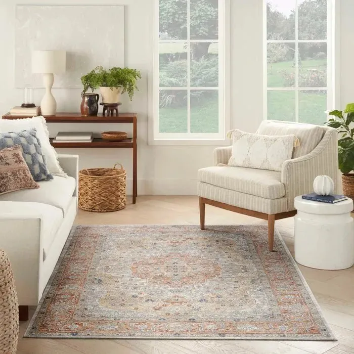 Nicole Curtis Series 4 SR404 Ivory/Multi Rug