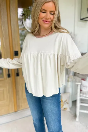 Patricia Long Sleeve Loose Fit Casual Top  *FINAL SALE*