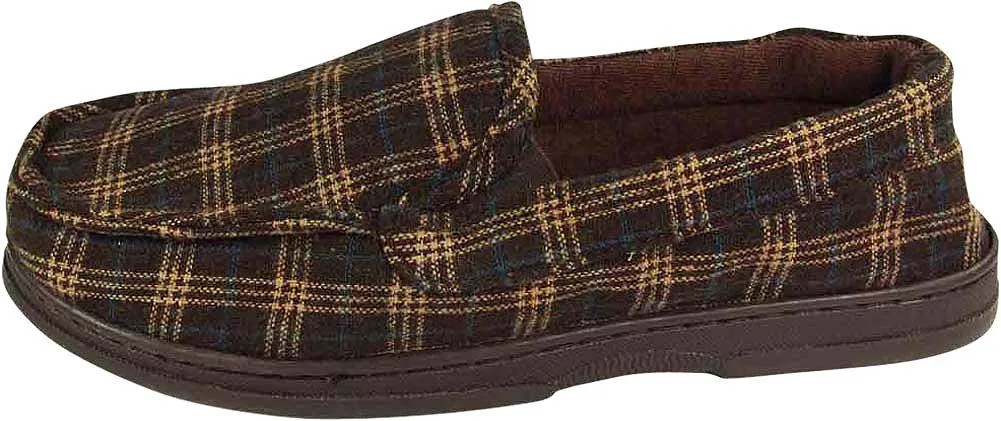 Perry Ellis Portfolio Mens Moccasin & Twin Gore Slippers - 9 Colors / Styles, 40033