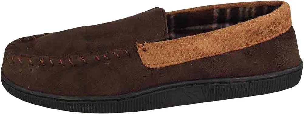 Perry Ellis Portfolio Mens Moccasin & Twin Gore Slippers - 9 Colors / Styles, 40033