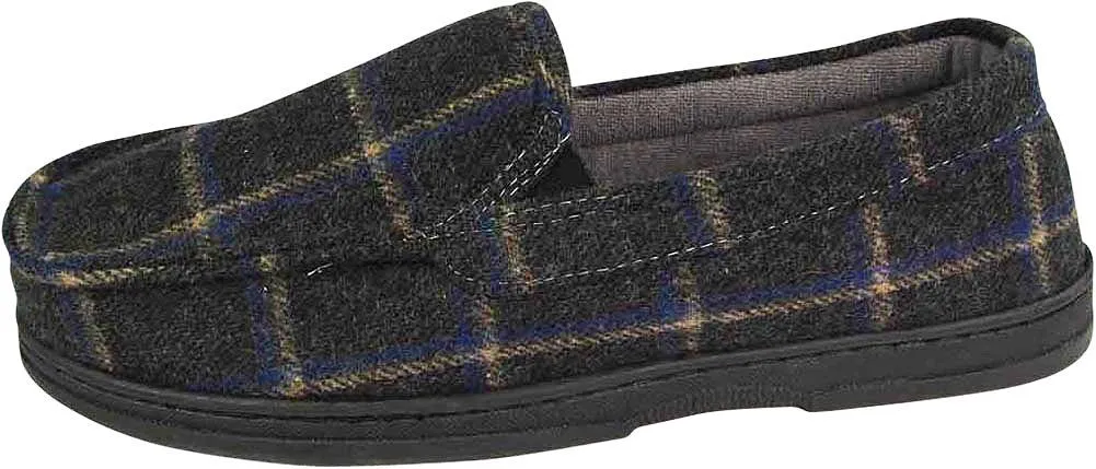 Perry Ellis Portfolio Mens Moccasin & Twin Gore Slippers - 9 Colors / Styles, 40033