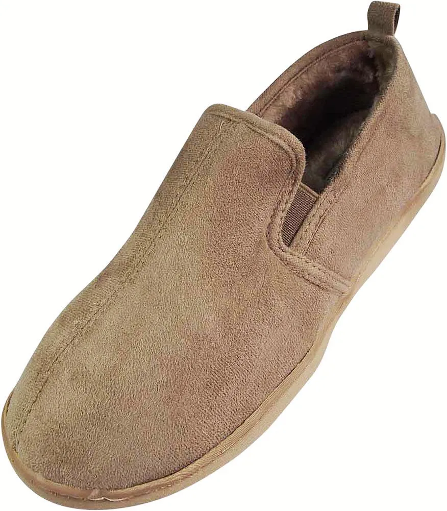 Perry Ellis Portfolio Mens Moccasin & Twin Gore Slippers - 9 Colors / Styles, 40033