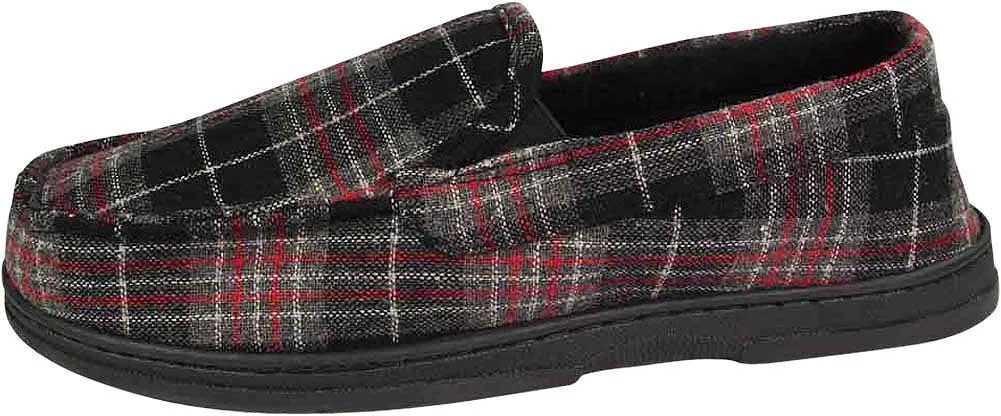 Perry Ellis Portfolio Mens Moccasin & Twin Gore Slippers - 9 Colors / Styles, 40033