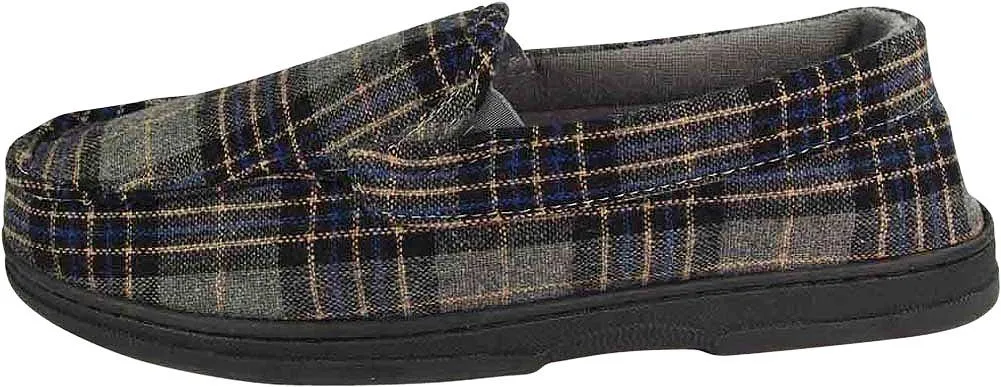 Perry Ellis Portfolio Mens Moccasin & Twin Gore Slippers - 9 Colors / Styles, 40033