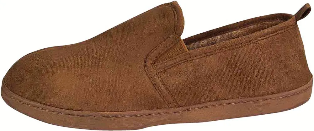 Perry Ellis Portfolio Mens Moccasin & Twin Gore Slippers - 9 Colors / Styles, 40033