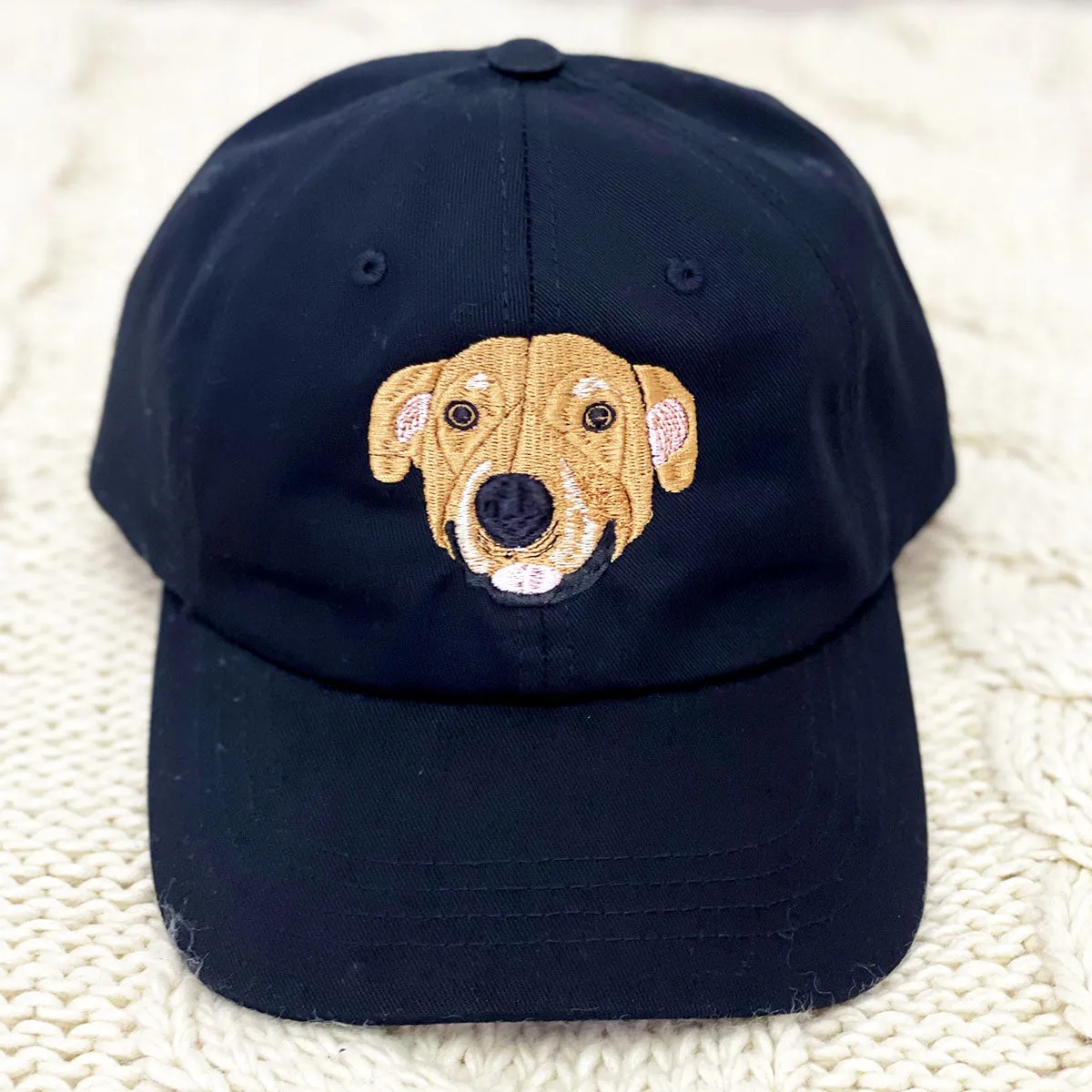 Personalized Pet Hat with Custom Embroidered Photo - Unique Pet Lover Gift Idea