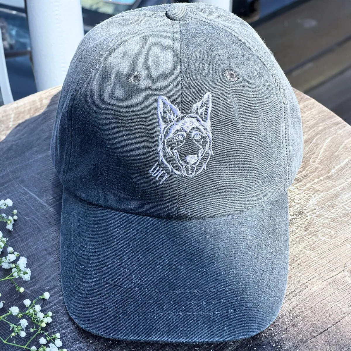 Personalized Pet Hat with Custom Embroidered Photo - Unique Pet Lover Gift Idea