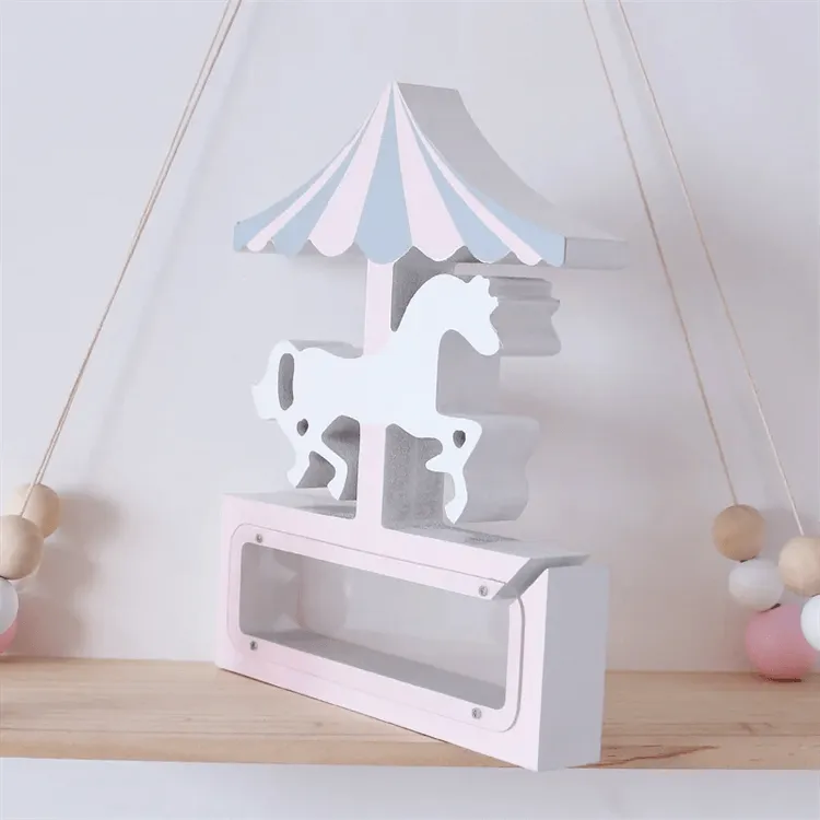 Pink Carousel Money Box