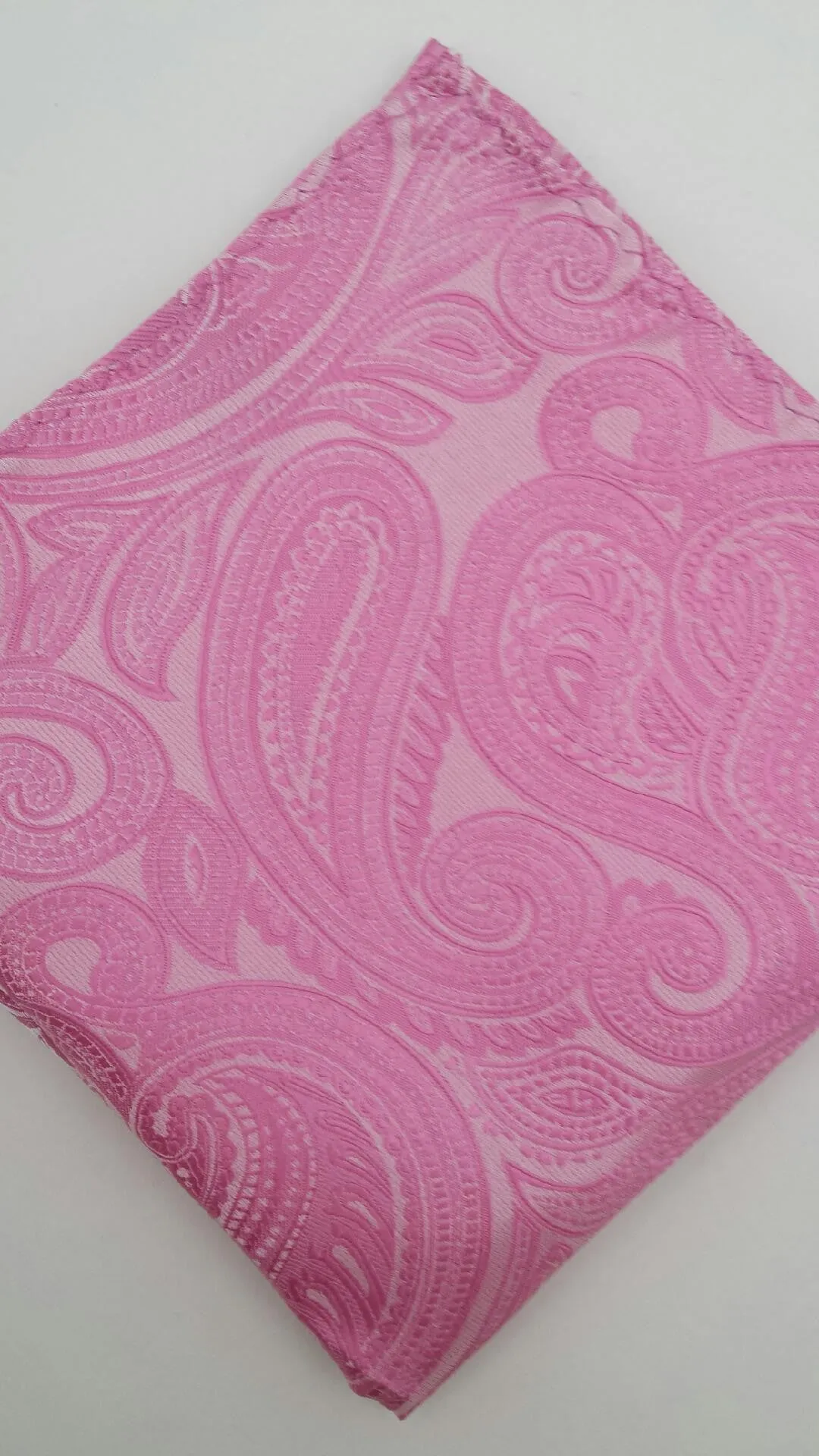 Pink Paisley Pocket Square