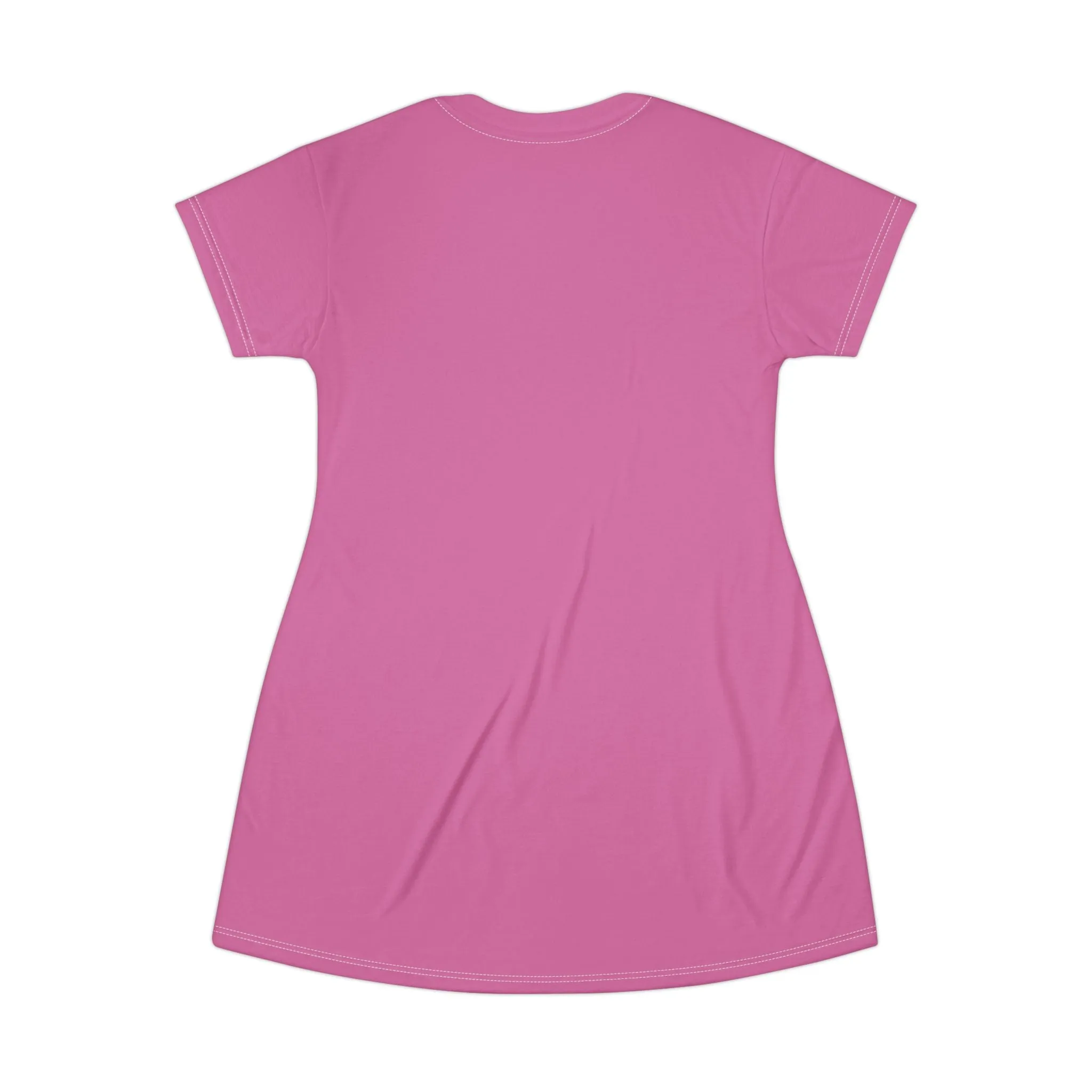 Princess Grace Grinchy Pink T-Shirt Dress - Festive & Fun Holiday Style