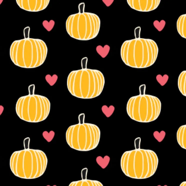 PRINTED FAB SKINNY: jack / pumpkin & hearts