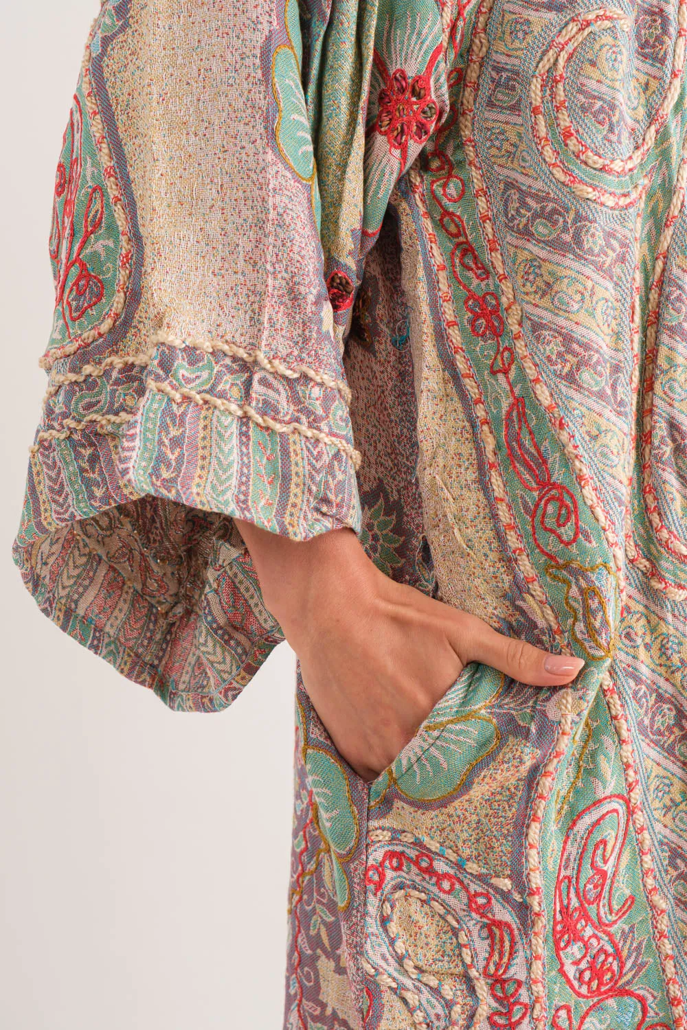 RAJ MARLEY THICK STITCH EMBROIDERED DUSTER