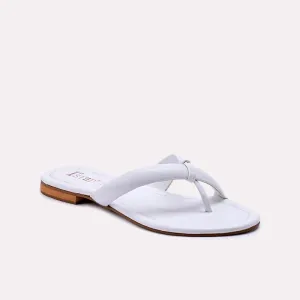 Reese White Casual Slippers 0412547