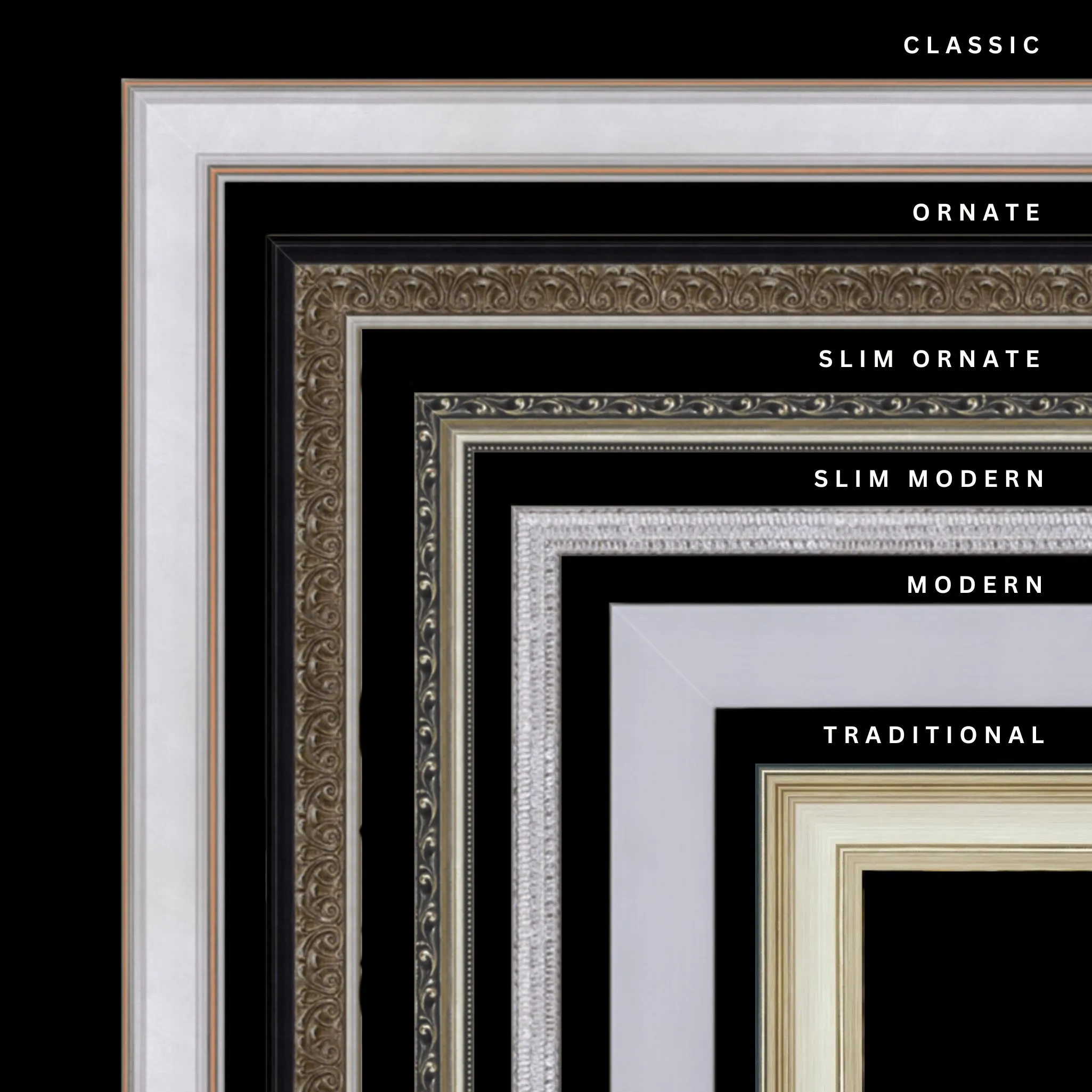 Silver 22x34 Picture Frame Ornate Traditional Classic Antique