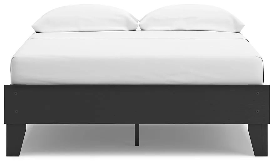 Socalle Full Platform Bed with Dresser and 2 Nightstands