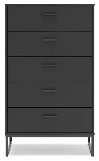 Socalle Queen Panel Platform Bed with Dresser, Chest and Nightstand
