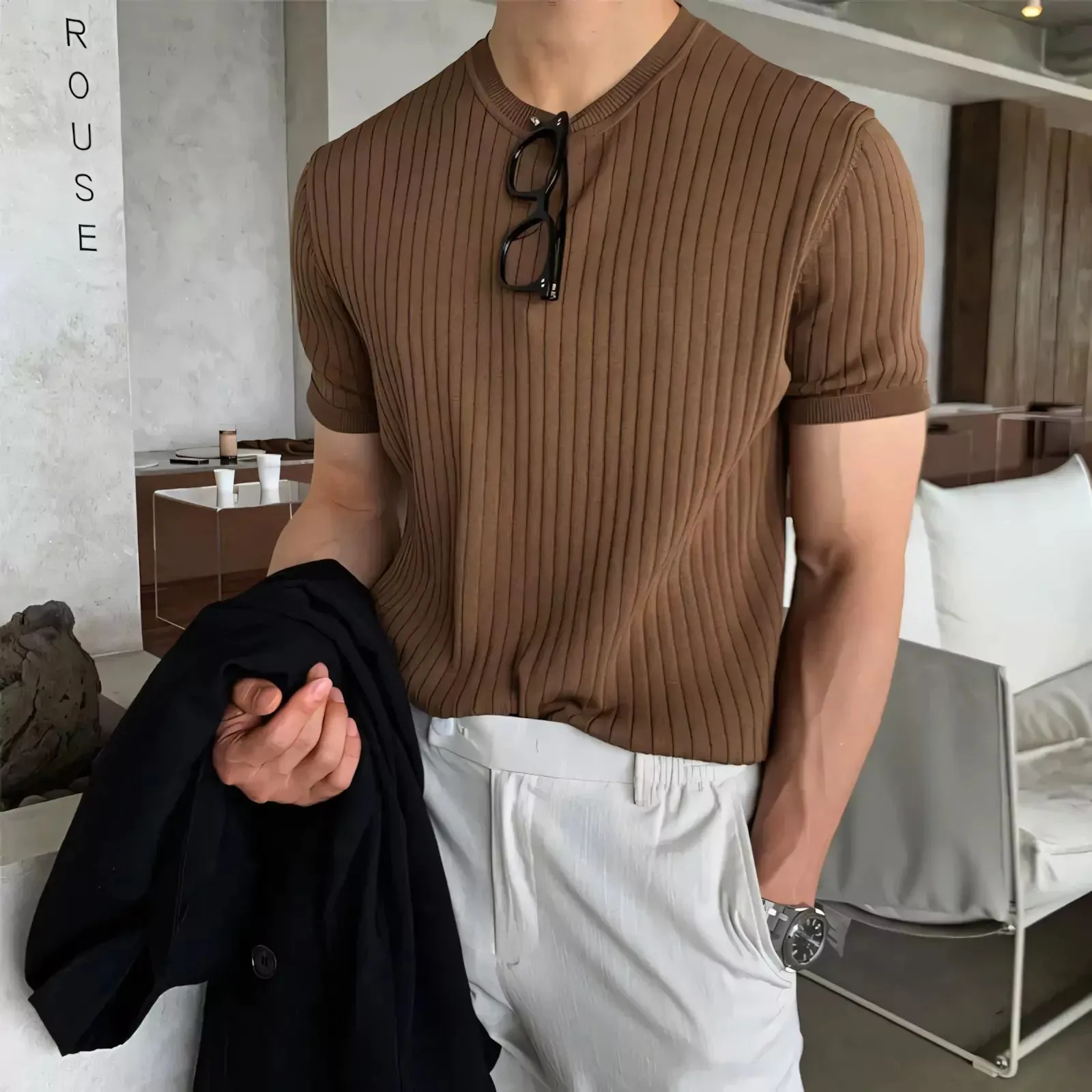 Solid Color O-neck Short Sleeve Tee