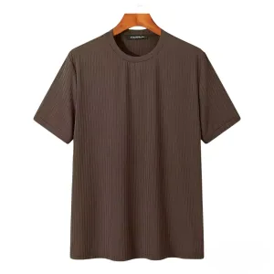 Solid Color O-neck Short Sleeve Tee