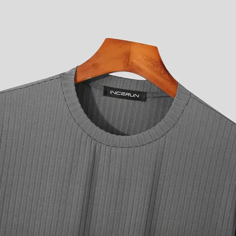 Solid Color O-neck Short Sleeve Tee