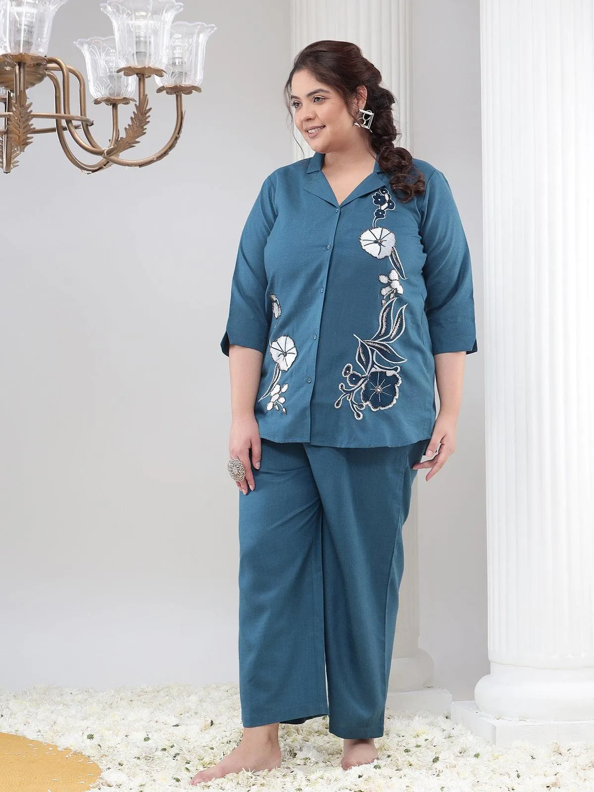 Stella Blue Plus Size Women Co-Ord Set